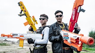 LTT Game Nerf War  Pro Training Mission Warriors SEAL X Nerf Guns Fight Mr Close Container Zone [upl. by Annayehc]