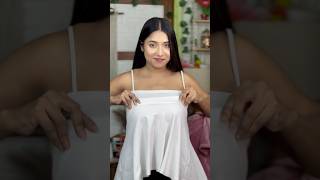 Skirt top hack😱western styleyoutubeshorts shorts diy hack style latest newfestivalwedding [upl. by Tristas]