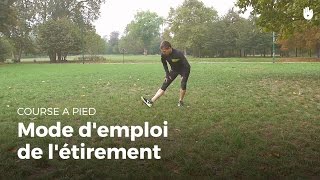 Exercices et mode demploi pour les étirements avant et après la course  Running [upl. by Arit429]