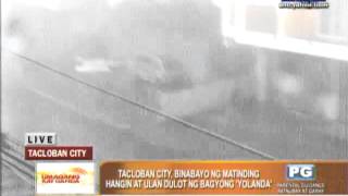 WATCH Strong winds rains from Yolanda hit Tacloban [upl. by Glaab]