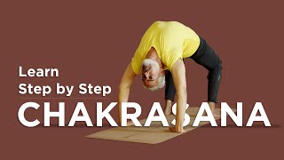 CHAKRASANA Tutorial l URDHVA DHANURASANA Steps for Beginner l Benefits l How to do Wheel Pose [upl. by Faith]