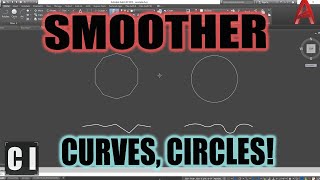 AutoCAD How to Smooth Curves Circles Polylines  Easy Fix Viewres Command  2 Minute Tuesday [upl. by Ferro73]