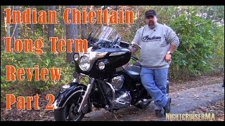 Indian Chieftain Long Term Review  Part 2  Handling Suspension Brakes Ergonomics [upl. by Abbub927]