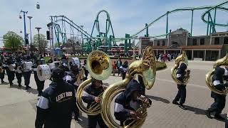 Glenn W Levey Middle School Marching Band Performing at Cedar Point 2023 [upl. by Anerb]