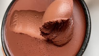 3Ingredient Chocolate Mousse „Mousse au Chocolat“ Made with Red Wine 🤯 vegan recipes [upl. by Ilram]