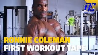 Ronnie Coleman First Workout Tape Remastered In 1080 HD  Ronnie Coleman [upl. by Ytima984]