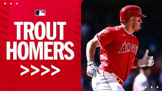 Mike Trout blasts his 4th homer of the season [upl. by Yeldua]