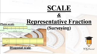 SCALE amp Representative Fraction RF in Surveying civil engineering Full Guide [upl. by Turino]