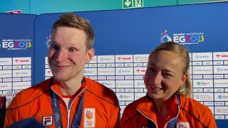 Robin Tabeling and Selena Piek are the European Games 2023 mixed doubles gold medallists [upl. by Pacifica]