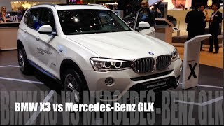 BMW X3 vs MercedesBenz GLK [upl. by Shugart]