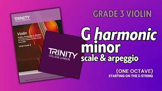 Grade 3 G Harmonic minor  Violin Technical Work  Trinity College London [upl. by Etnovad]