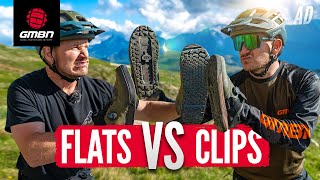 What’s The Best Shoe For Your MTB Riding  Clips Vs Flats [upl. by Rolph193]