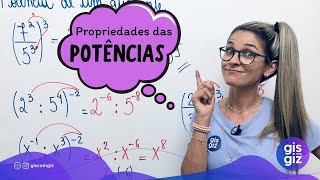 PROPRIEDADES das POTÊNCIAS \Prof Gis [upl. by Nader]