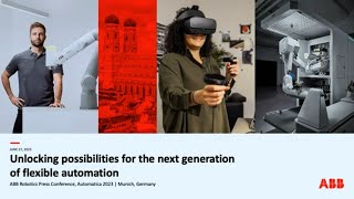 Automatica 2023 Press Conference  ABB Robotics [upl. by Hairahcaz]