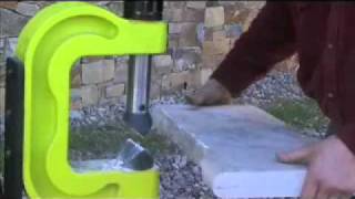 Splitting Travertine with ease using the Mighty C [upl. by Aikat]