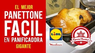 Panettone de Navidad Fácil en Panificadora Moulinex Lidl RECETA AUTÉNTICA [upl. by Naie]