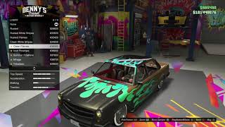 GTA Online  Bennys Benefactor Glendale Custom Garage Options Summer DLC [upl. by Guy768]