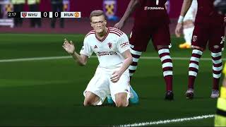 West Ham United vs Manchester United Full Video Game Simulation PES 2021 [upl. by Burdelle]