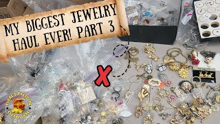 My Biggest Estate Sale Jewelry Haul Ever  Part 3 of 3 [upl. by Llyrat]