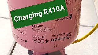 How To Charge R410A Refrigerant  R410A Gas Charge kaise kare [upl. by Alrad]