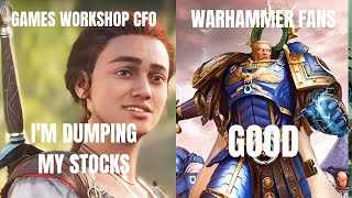 LUKE FLIPS Games Workshop CFO Dumps Stock as Warhammer FallsTheQuartering [upl. by Ahsirtal74]