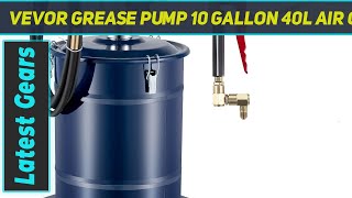 VEVOR Grease Pump 10 Gallon 40L Air Operated Grease Pump  Review 2023 [upl. by Launame]