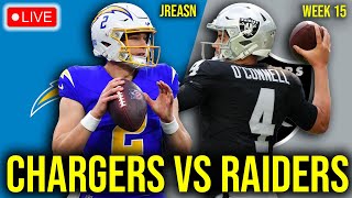 LOS ANGELES CHARGERS VS LAS VEGAS RAIDERS LIVE STREAM NFL WEEK 15 REACTION SCORES PLAY BY PLAY TNF [upl. by Ymerrej]