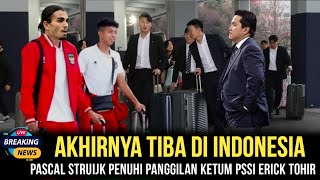 MENGEJUTKAN  ERICK TOHIR KEMBALI PANGGIL PEMAIN KETURUN TERMAHAL PASCAL STRUIJK SIAP BELA TIMNAS [upl. by Akinoj]