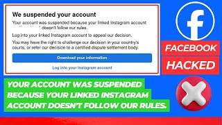 Your account was suspended because your linked Instagram account doesnt follow our rules [upl. by Aikahs856]