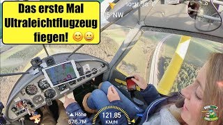 Das erste Mal im Ultraleichtflugzeug  pilot frank [upl. by Akenihs]