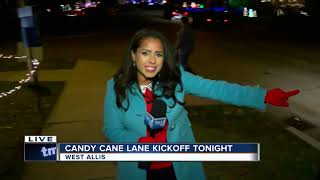 Candy Cane Lane opens for the season in West Allis [upl. by Uhsoj]