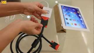 How to Connect The new iPad to the TV using VGA [upl. by Nare]