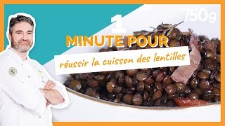 1 min pour Réussir la cuisson des lentilles  750g [upl. by Lavern981]