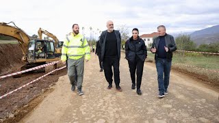 Kryeministri Edi Rama  📍Dibër  Në kantierin e rrugës së re MaqellarëPeshkopi [upl. by Fuchs87]