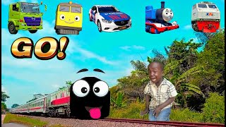 ayo bermain tekateki gambar lucu kereta api lokomotif cc203thomas exechunggingtontayocc201 [upl. by Cissie]