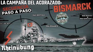 BATALLAS NAVALES 72Caza del Bismarck RheinübungEstrecho Dinamarca [upl. by Cocke803]