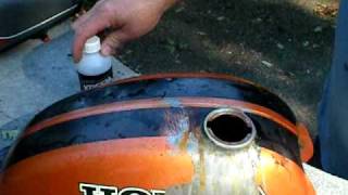 Part 5 Motorcycle Rust Removal and Resoration using a Kreem Kit Part 5 of 6 [upl. by Aisanat729]