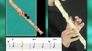 Ex004 How to Play Recorder  Recorder Lessons for Beginners [upl. by Nnaaras]