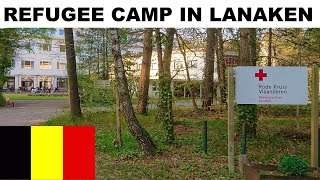 REFUGEE CAMP IN LANAKEN BELGIUM Asielzoekerscentrum Opvangcentrum Lanaken Ter Dennen Belgie [upl. by Reba]