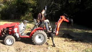 Mahindra Max 28XL Backhoe in Action [upl. by Wadsworth]