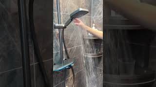 Gun grey piano bathroom shower system — Hramsa Faucet [upl. by Orvas]