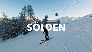 Ski run to the bottom of Giggijoch at Sölden [upl. by Fillander86]