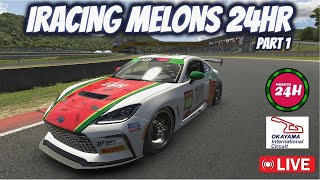 iRacing MELONS 24 Hour  Part 1 [upl. by Annahsor]