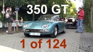 VERY RARE Lamborghini 350 GT  sound driving and SMOKE [upl. by Adnuhsed479]