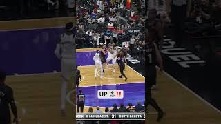 MCDANIELS THROWS IT UP TOO TO GOBERT nba basketball timberwolves [upl. by Aisatan]