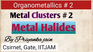 Metal Clusters 2  Metal halides cluster structure of rhenium chloride cluster [upl. by Leitman]