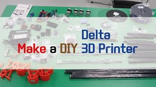 Make a Delta 3D Printer  Delta Kossel anycubic [upl. by Mandal]