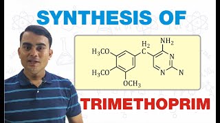 SYNTHESIS OF TRIMETHOPRIM  MEDICINAL CHEMISTRY  GPAT  BPharm 6th SEMESTER [upl. by Aynas]