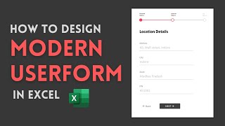 How to Design Modern Userform in Excel VBA  Advanced Excel [upl. by Intisar]