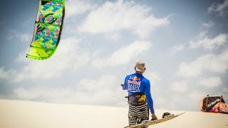 Kiteboarding Race Across Brazilian Desert [upl. by Nimajeb40]